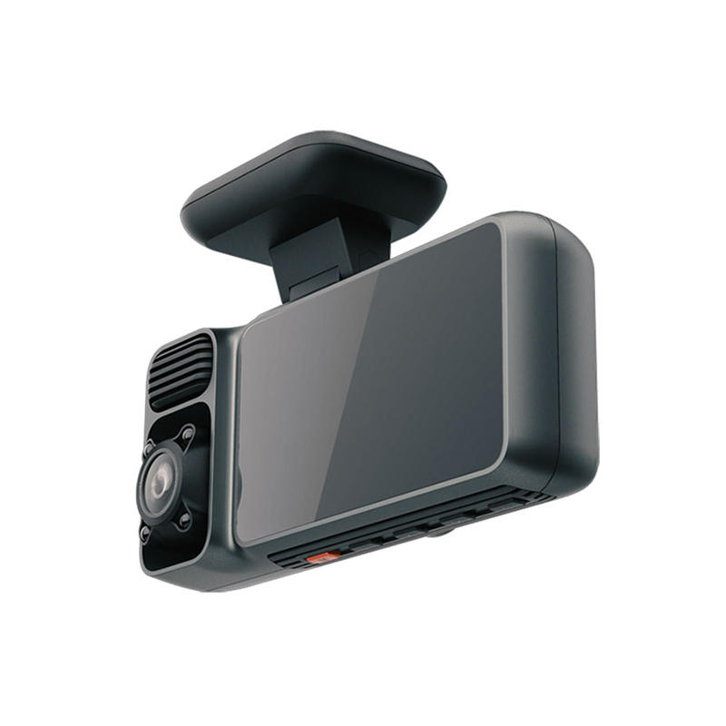 3 kanaleko Dash Cam aurrean eta atzeko barrualdean 5GHz WiFi GPS integratua